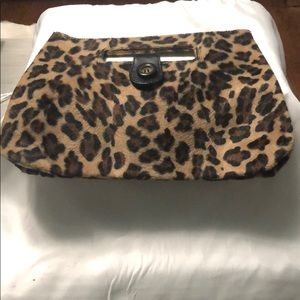 Mini leopard print tote